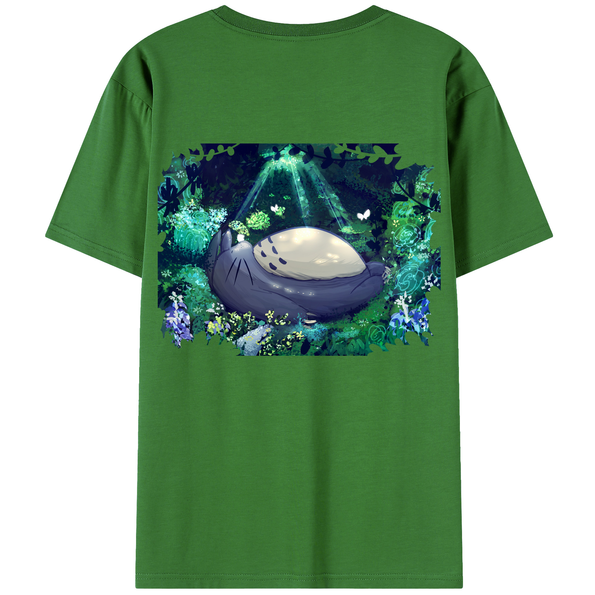 （画像用） となりのトトロ 草壁メイ 草壁サツキ My Neighbor Totoro Satsuki Kusakabe Mei Kusakabe レディース半袖Tシャツ(バックプリント)